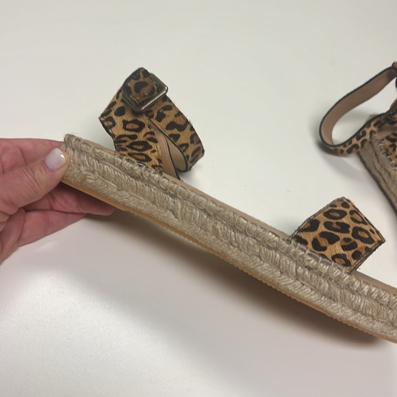 Soludus Sandles cheetah print NWOT 9.5 espadrilles - Picture 2 of 6